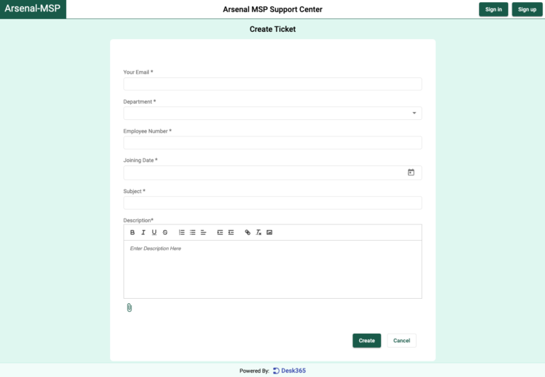 customized-form-support-portal