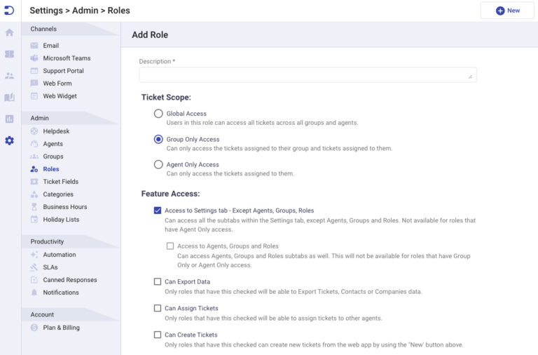 group manager settings access