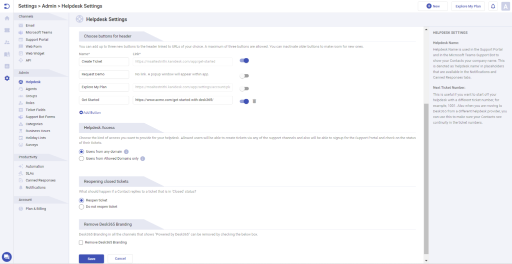 agent web app header modifications