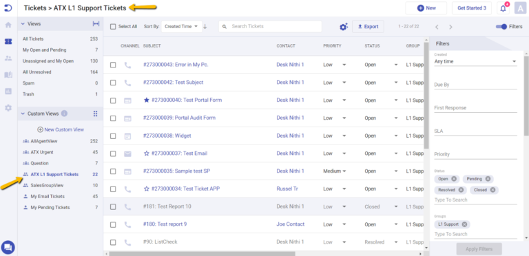 caching a ticket view in Desk365