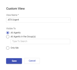 custom view creation choices