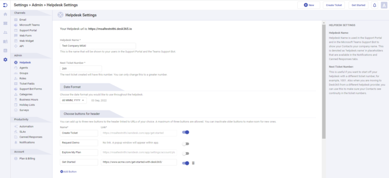 adding new buttons to appear in the agent web portal