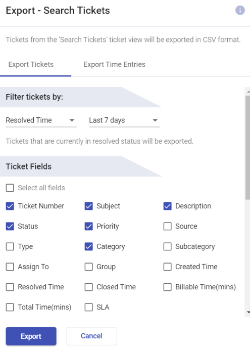 export printer related tickets