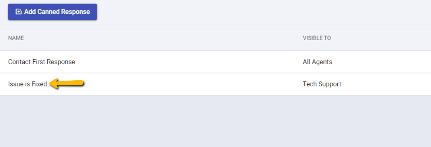 editing a given canned response