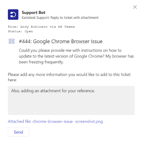 adding attachment to a ticket