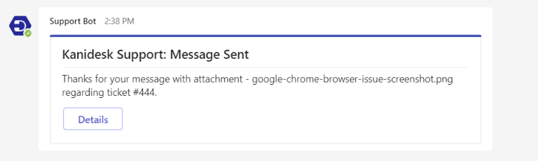 attachment is added as a reply to the ticket