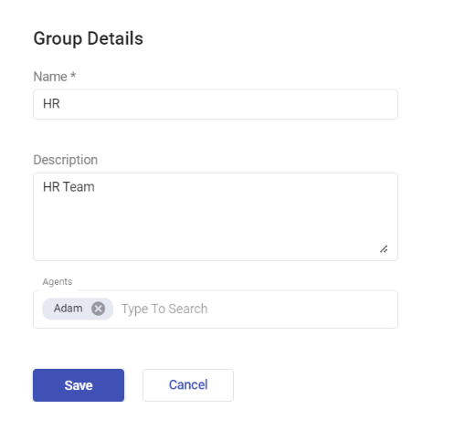 creating a new group in Desk365
