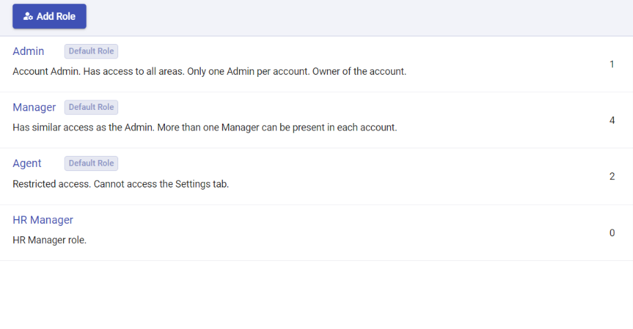 HR Manager custom role in Desk365