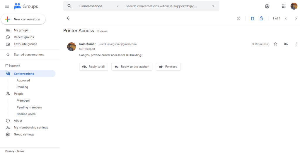 Google collaborative inbox