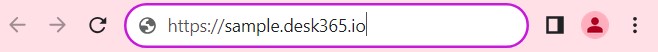 Change in default URL in Desk365