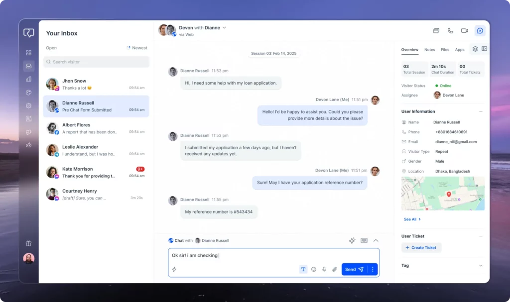 Intercom alternatives- REVE Chat