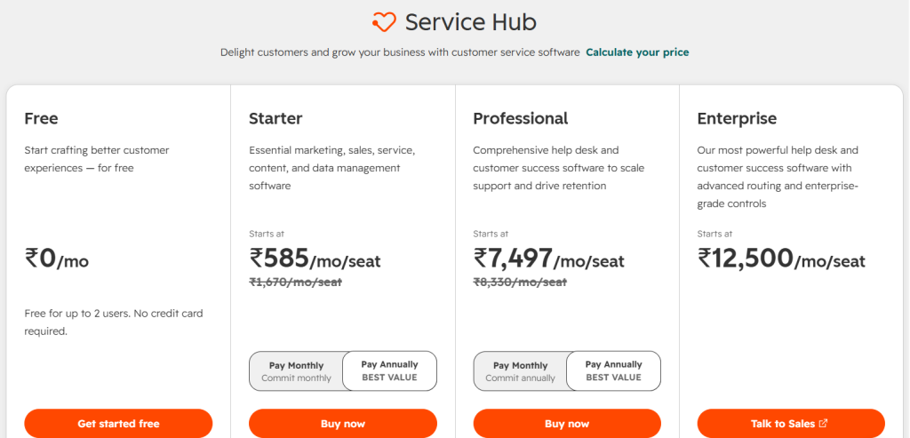 Hubspot pricing