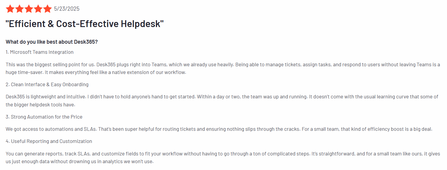 Desk365 review