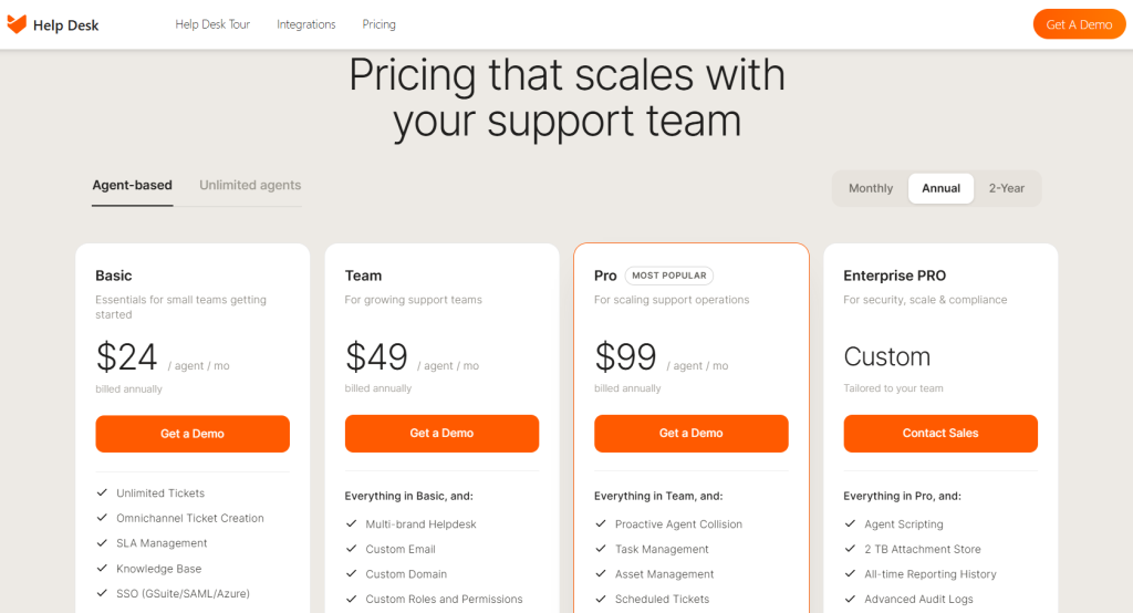 Happy Fox pricing - 1