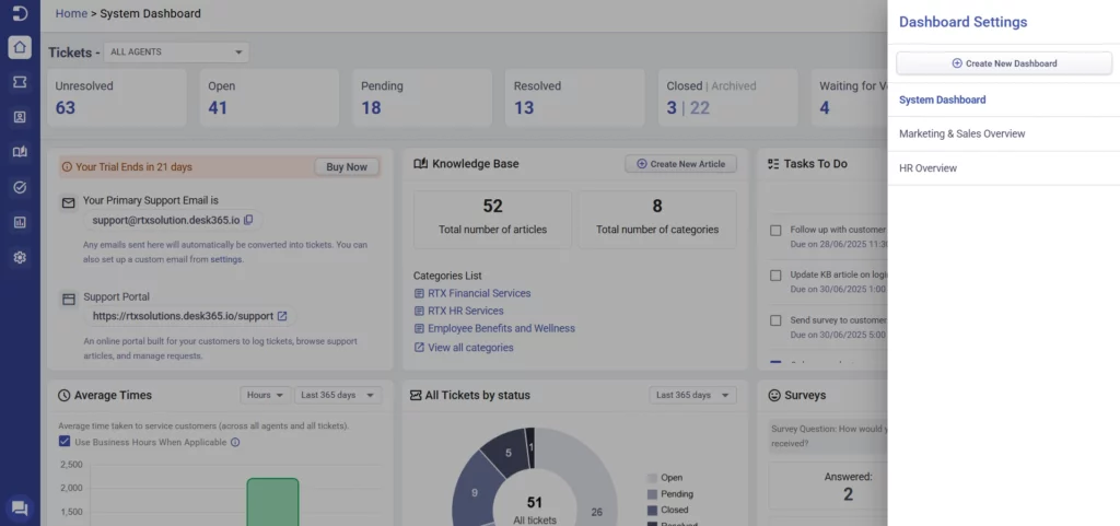 multiple-home-tab-dashboard-desk365