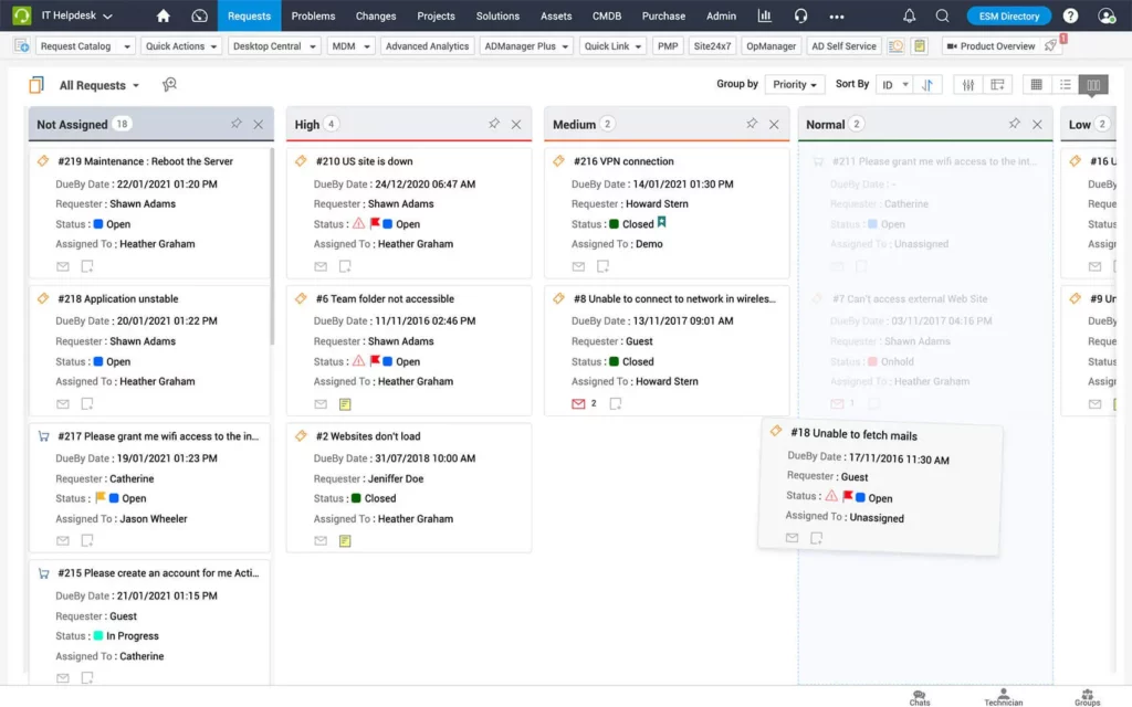 manage-engine-service-desk