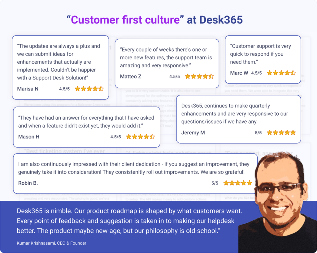 desk365 customer first philosophy