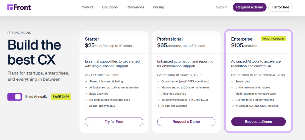 Front Pricing 1