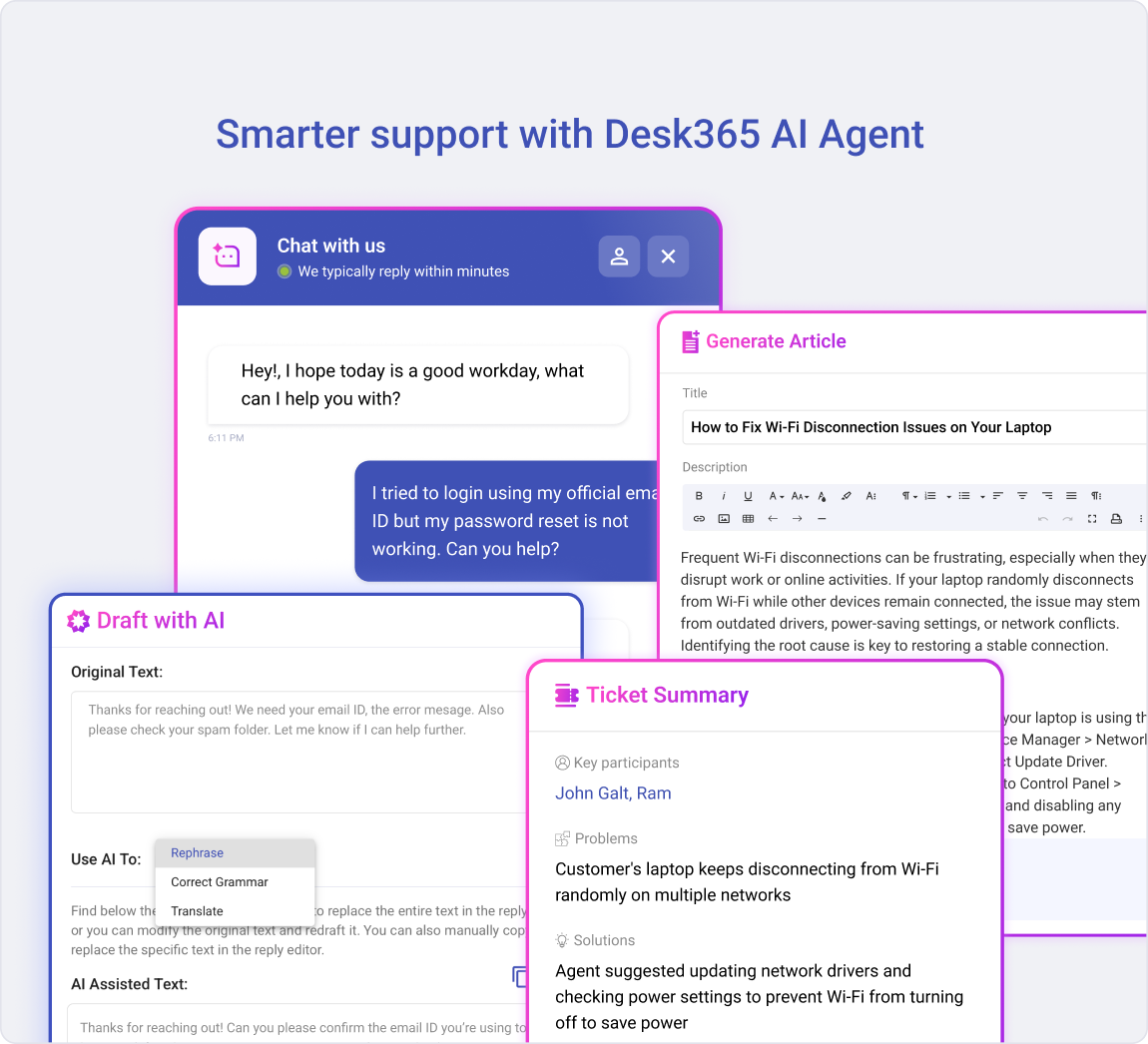 Desk365 AI Agent